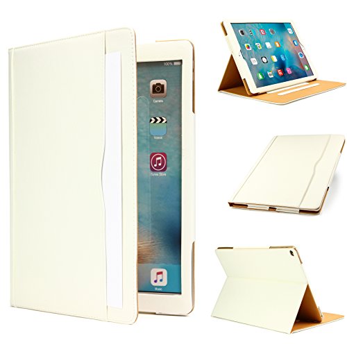 Original Urcover® Tasche Smart Cover iPad Pro 12.9 Zoll ( 2015 /2016 Version) Schutz Hülle Case [Sleep / Wake Funktion] und inkl Displayschutzfolie & Zubehör | Weiss