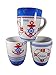Produktbild Unbekannt 3er Set Maritim Tasse 10 cm Anker Rettungsring Becher Kaffeetasse Deko GWU 20304