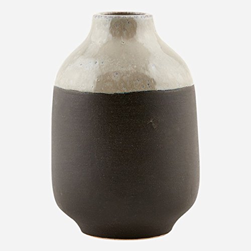 House Doctor Vase Earth grau/schwarz (Ø10x15)