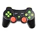 Price comparison product image RQINW PS3 Wireless Bluetooth Game Controller PS3 Controller, USB Charging, Vibration Feedback (Black)