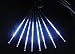 Produktbild G-Hawk Meteorschauer Regenleuchten, 30cm 8 Röhren 144 LEDs, fallender Regenfall LED [wasserdicht] für Silvester/Hochzeit / Weihnachtsbaum Dekoration