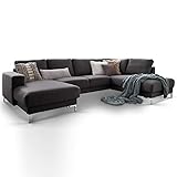 u shaped modular sofas uk Webstoff fein 100% Polyester - Frei im Raum aufstellbar, Rücken echt bezogen - Sauber verarbeitete Nähte - Tragende Teile des Gestells aus Massivholz und Holzwerkstoffen