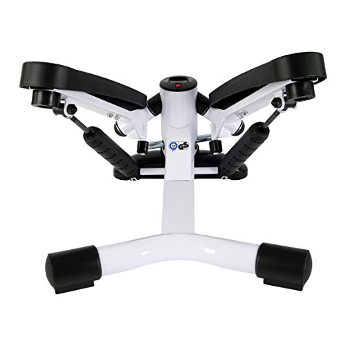 Mini-Stepper / Side-Stepper von POWRX mit LCD – Trainingscomputer | Kalorienzähler / Schrittzähler / Timer / Fitnessgerät - 5