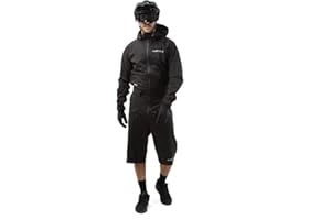 platzangst DFL Suit Regenanzug Fahrrad Herren Einteiler kurz schwarz Mountainbike DH Freeride