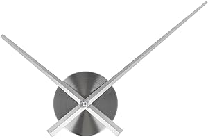 BLISSFULABODE 3D Uhr Zeiger Quarz Zubehör für DIY Wanduhr Projekte zum Reparieren und Basteln (Silber)