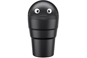 Aublinto Auto Aufbewahrungsbox Mülleimer,Süßer Mülleimer Auto Mülleimer Organizer Becherhalter Mülleimer Auto Kleiner Mülleimer mit Deckel Universaler Automülleimer für Auto Home Office