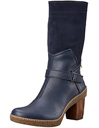 El Naturalista NF75 Soft Grain-LUX Suede Ocean / Lichen, Botas de Montar para Mujer, Azul (Ocean NNF), 42 EU