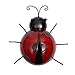 Produktbild flybuild Metall simuliert Marienkäfer Tier hängen Wand Kunst Kleiderbügel Gartenzaun Home Decor 25.5cm