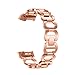 Produktbild Tianya Eimer Metall Armband Armband Rose Gold Ersatz Edelstahl Kette Armband Smart Watch Band Gurt Für Fitbit Ladung 3