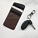 Price comparison product image Car Key Signal Blocker Case,Radiation Protection Signal Blocking Pouch Bag,Mobile Phone Signal Shielding Bag,Protection Security WIFI/GSM/LTE/NFC/RF Blocker(2 Pack),Brown