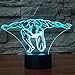 Produktbild 3D Fitness - trainer Optische Illusions-Lampen, Tolle 7 Farbwechsel Acryl berühren Tabelle Schreibtisch-Nachtlicht mit USB-Kabel für Kinder Schlafzimmer Geburtstagsgeschenke Geschenk