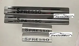 CARMART Door Sill/Foot step Stainless Steel Plates SET OF 4 for Maruti S PRESSO