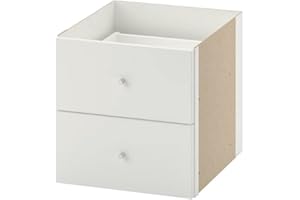 Ikea Kallax Einsatz mit 2 Schubladen, weiß, 33x33 cm
