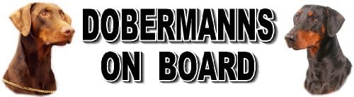 Car Sticker - DOBERMANNS ON BOARD
