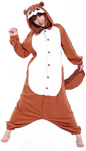 Venaster Pyjamas Girls Squirrel Adult Unisex Anime Cosplay Onesies Pajamas Romper Halloween