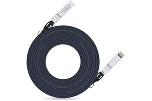 Ipolex 10G SFP+ Cable de Cobre (5 Metros), SFP+ DAC, Cable de Cobre de conexión Directa 10GBASE-CU, Compatible con Cisco, Ubiquiti, Meraki, Mikrotik, Intel, etc. 1 Piezas.
