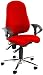 Produktbild Topstar SI59UG21, Sitness 10 ergonomischer Bürostuhl, Schreibtischstuhl, inkl. höhenverstellbaren Armlehnen, Bezugsstoff rot