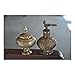 Produktbild Indian Handicrafts Export 2 Pc Old Brass Peacock Crafted Engraved Powder Boxes, Rich Patina