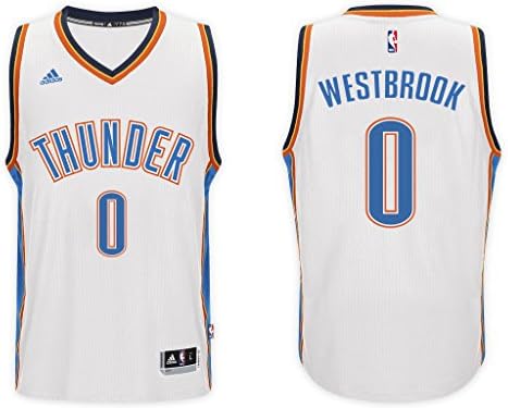 NBA Westbrook Oklahoma City Thunder Home Jersey White kid' size L 14-16 years old
