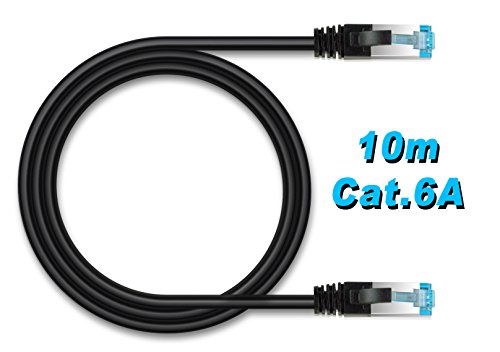 Preisvergleich Produktbild Netzwerkkabel CAT6 - 10,00 Meter - schwarz