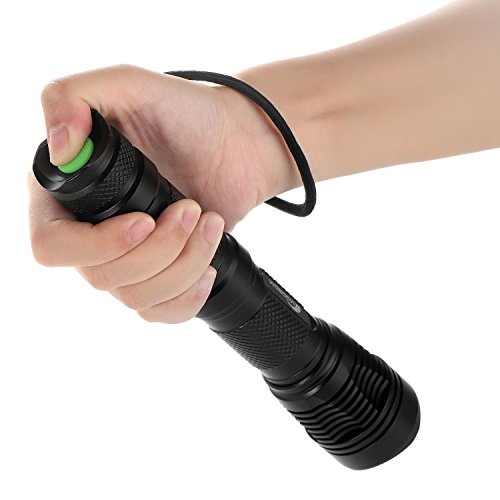 MOOBOM CREE T6 super helle 1800 Lumen einstellbarer Fokus im Freien wasserdichte Taschenlampe 5 Modi Zoomable -LED-Taschenlampe - 3