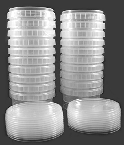 20x Universal Kunststoff Dose mit Deckel Industriestandard Rund Ø 95mm, Fassungsvermögen 240ml - 2
