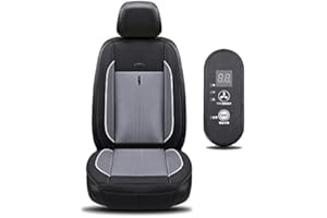 NMVB Cojín Refrigerante para Asiento De Coche, 2 En 1 Cojín para Silla De Masaje Y Refrigeración con 8 Ventiladores Más Frescos Fundas Protectoras para Asientos De Automóviles 12/24 V, Ven