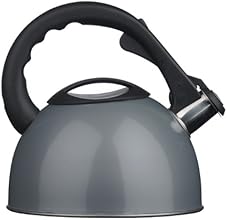 Premier Housewares 0505134 Bollitore a Fischio, 2.5 lt, Inox, Argento/Acciaio