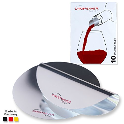 DROPSAVER "stop the drop" (10er-Packung) - Weinausgießer, Flaschenausgießer, tropffrei Ausgießer