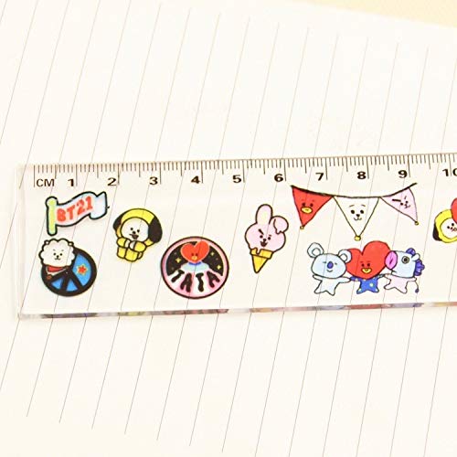 BT21 BTS Mascot Pen | Choose One Gel Pen | kPOP Merch (Ruler)