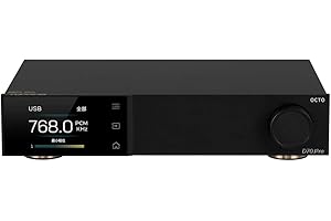 TOTAUDIO Topping D70 Pro Octo DAC stationnaire avec Bluetooth et Affichage, Bluetooth 5.1, LDAC, Aurora Interface, RCA, XLR (Noir)