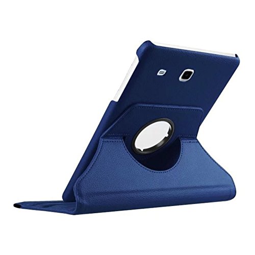 Tasche für Samsung Galaxy Tab E SM-T560 T561 9.6 Zoll Case Stand Slim Flip Book Cover Folio Skin (Blau) NEU - 4