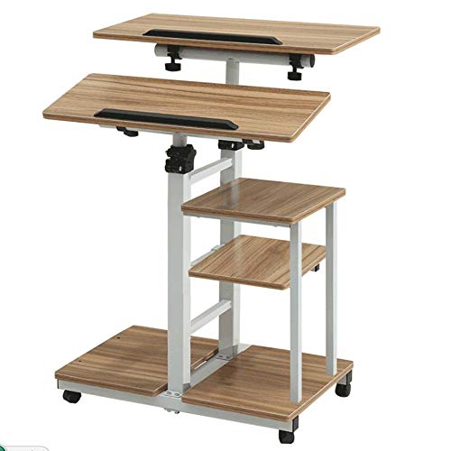 Preisvergleich Produktbild Laptopständer DD Mobiler Projektorwagenständer, Voll Verstellbarer Laptopwagen, Flexibel Beweglicher Präsentationswagen, Vortragspodium Mit Drehbaren Boards, Für Projektor -Werkbank