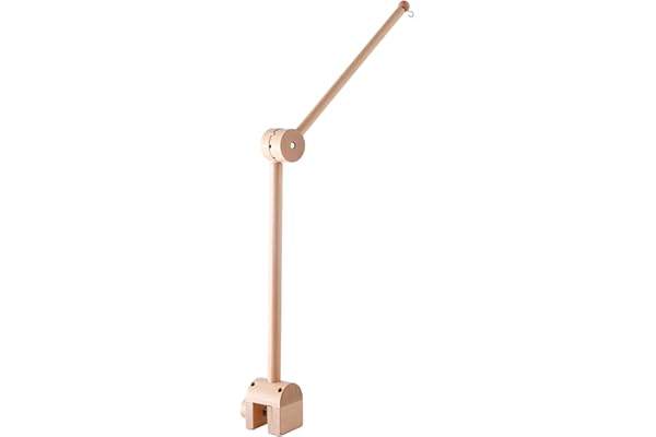 Promise Babe Baby Mobile Support Bois Lit Bébé, Table à langer Rotation 360 Degrés Hauteur Réglable, Support Mobile Bébé Bâti, Barre Pour Suspension, Boîte à Musique Carillon