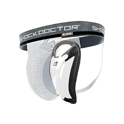 ShockDoctor Support avec Coquille BioFlex Blanc - M