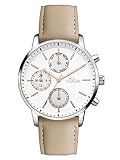 s.Oliver Damen Analog Quarz Uhr mit Leder Armband SO-3242-LM