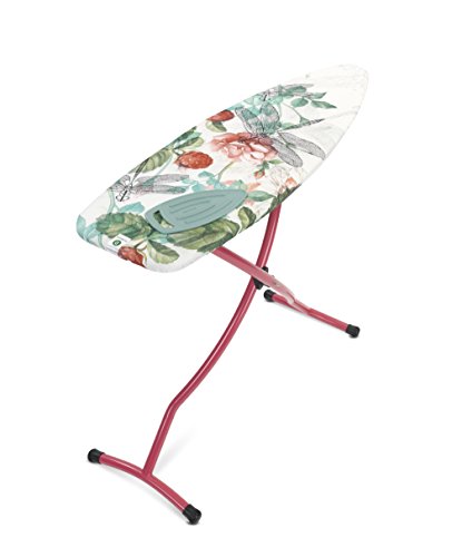 Brabantia 111525 Bügeltisch 135 x 45 cm mit Silikonpad, Stahl und Streckmetall, raspberry/rot, 8.5 x 52.5 x 163 cm - 3