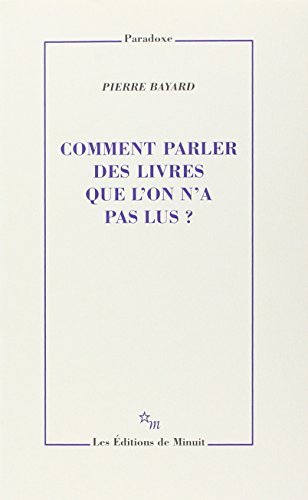 Télécharger Comment parler des livres que l'on n'a pas lus ? PDF Fichier Télécharger Comment parler des livres que l'on n'a pas lus ? PDF Fichier
