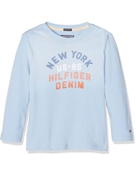 Tommy Hilfiger Jungen Langarmshirt Vintage Wash Cn Tee L/S