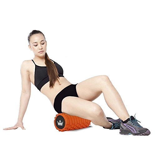 Faszienrolle aus Schaumstoff :: Originale Massage Rolle ideal für Faszientraining :: Strukturierte Yogarolle für Selbstmassage / Rücken / Stretching / Muskelschmerzen :: Massageroller inklusive Tragetasche :: 100%-Geld-zurück-Garantie & lebenslange Gewährleistung - 5