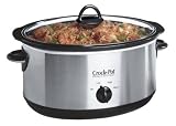Crock-Pot Chrome Slow Cooker, 6.5 Litre, Brushed Chrome (Kitchen &amp; Home)