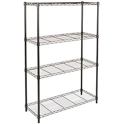 AmazonBasics Étagère 5 niveaux Noir