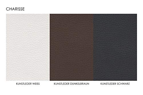 Cavadore Sitzbank „Charisse“ India Weiß / Moderne, gepolsterte Bank mit Lehne / Kunstleder-Bank weiß / Maße inkl. Lehne: 160 x 54 x 83 cm (B x T x H) - 7