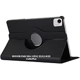 UnDePlus Honor Pad X9A 11.5 in&ccedil; ELN2-W29 ile uyumlu Kılıf 360 D&ouml;nebilen Standlı Case Siyah