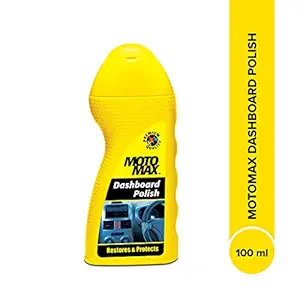 MOTOMAX Dashboard Polish 100 ml | Protects and Shines Interiors of Cars, Bike, Motorcycle | Instant Shine | Suitable for Fibre, Plastic Surfaces