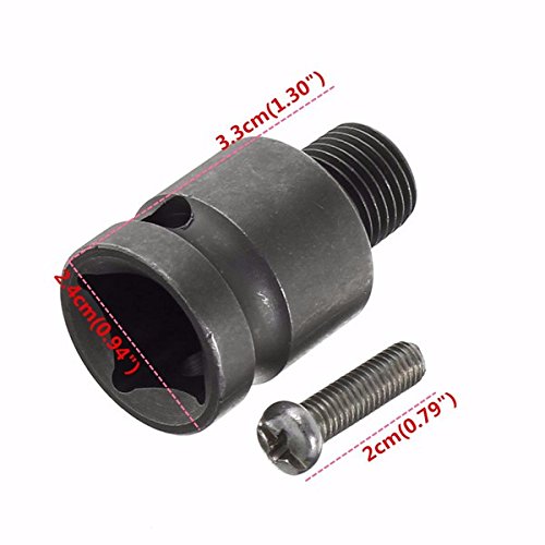 wishfive 1/5,1 cm Bohrfutter Adapter für Schlagschrauber Conversion 1/2–20UNF Quick Change Power Tool - 4