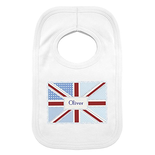 Patchwork Union Jack 0-3 Months Baby Bib. This is a great product that can be personalised to your requirements ( please see main discription for full details ) Ideal gifts and presents for weddings, Christenings, Birthdays, Christmas etc...