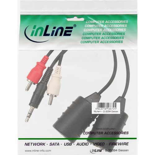 InLine 89003 Audio über RJ45 passiv Adapter (2-er Pack) - 2