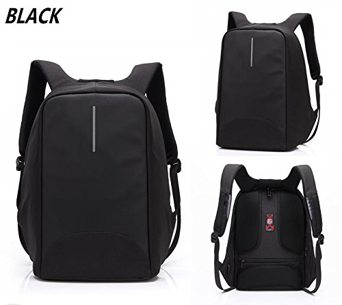 8001  15 6inch Computer Bag Casual Unisex Waterproof Oxford School Backpack Women  Men School Backpack Rucksack  black 