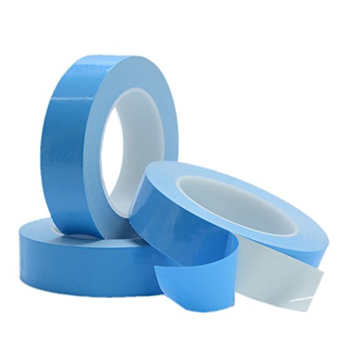 Aikenuo 25M x 20mm x 0 15mm Thermal Adhesive Tape High performance Thermal Double Side Tapes Cooling Pad Apply to Heatsink LED IGBT  IC Chip Computer CPU GPU Modules  MOS tube SSD Drives